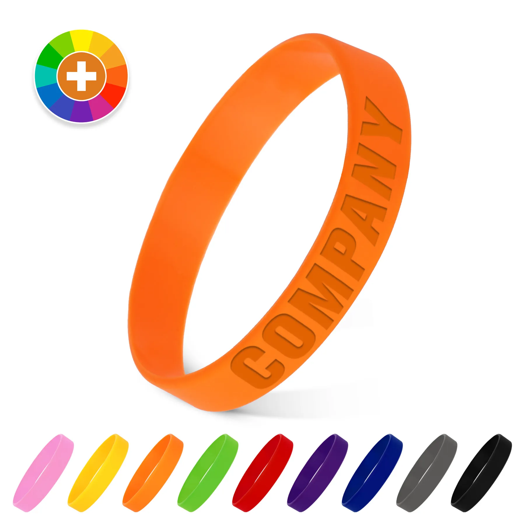 Custom Printed Debossed Silicone Wristband
