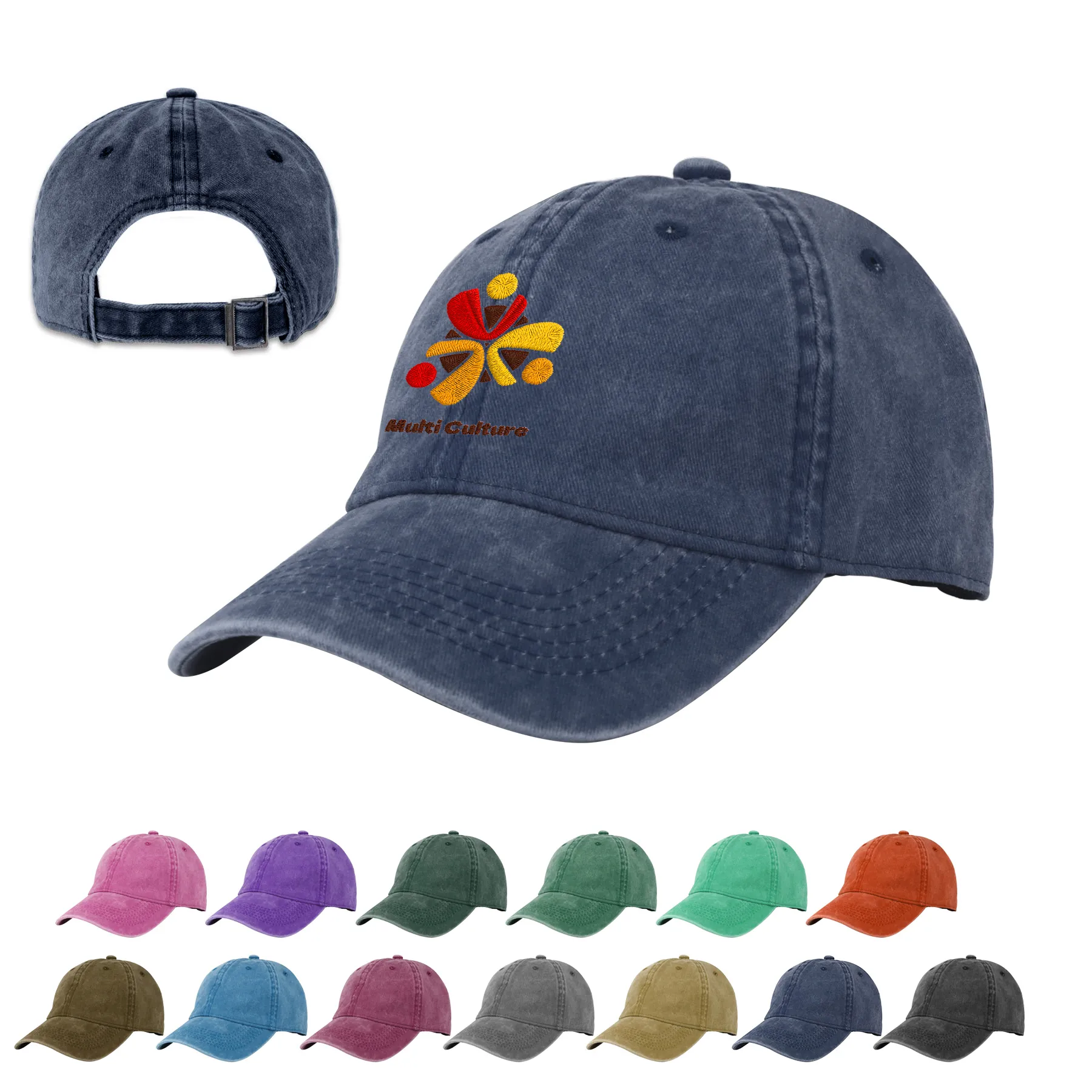 Unstructured Pigment Dyed Custom Dad Cap